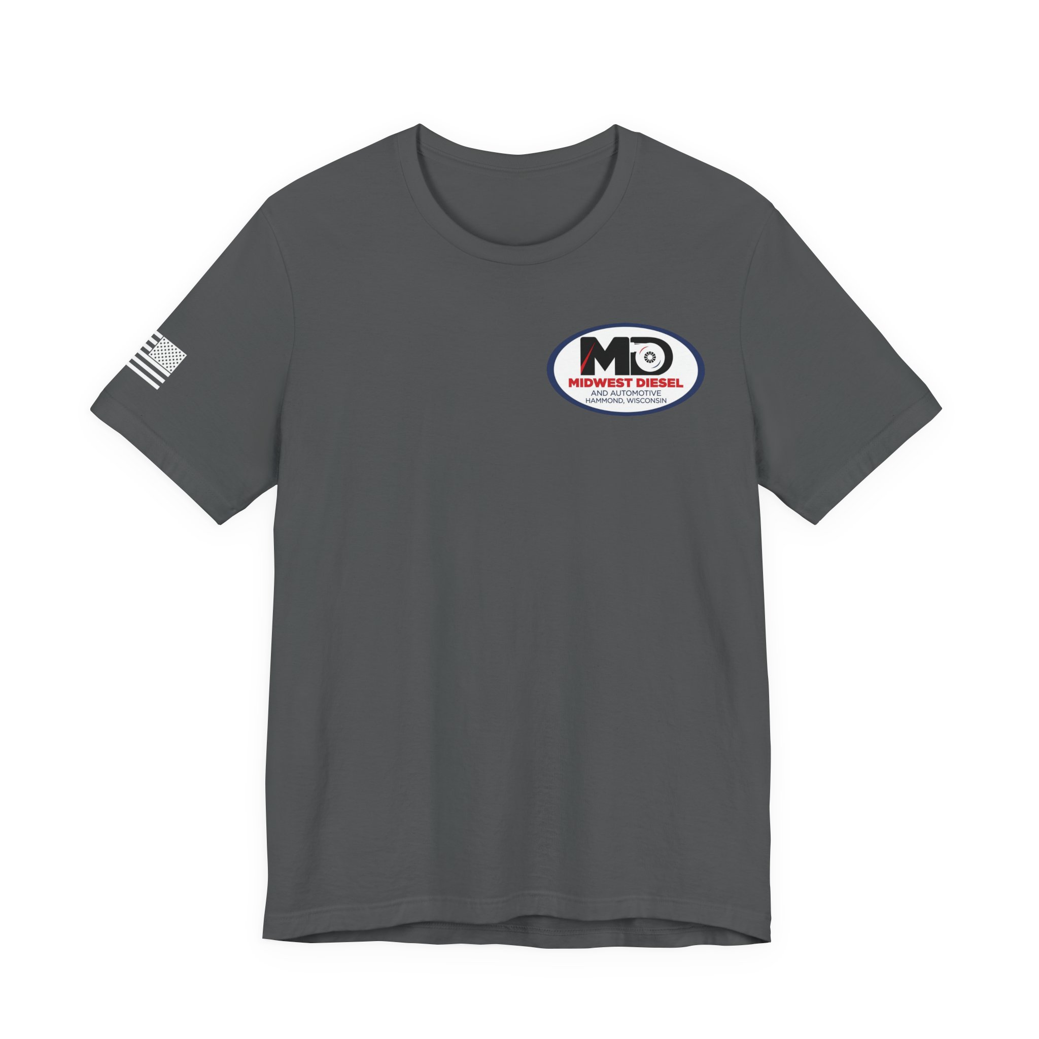 "Big Iron Never Sleeps" Official Shop Logo Tee - Image 9