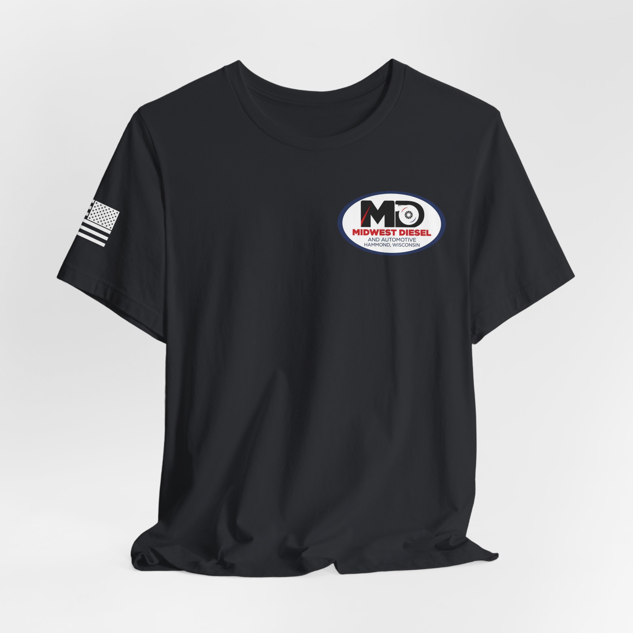 "Big Iron Never Sleeps" Official Shop Logo Tee - Image 8