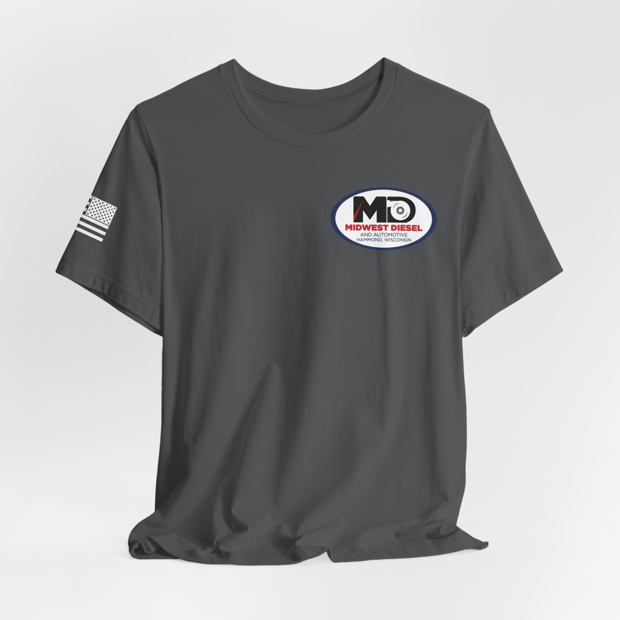 "More Torque Less Talk" Official Shop Logo Tee - Image 12
