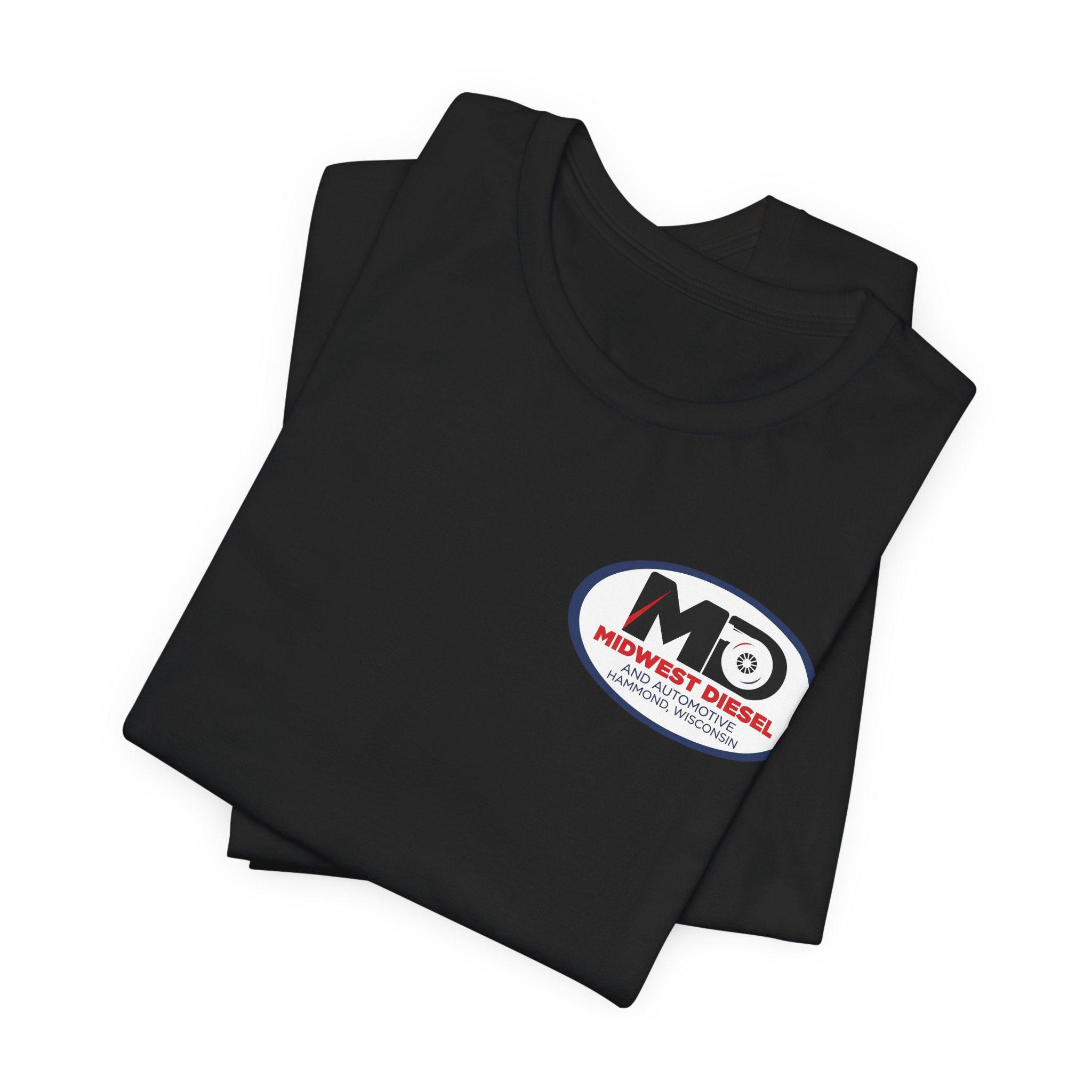 "Big Iron Never Sleeps" Official Shop Logo Tee - Image 3