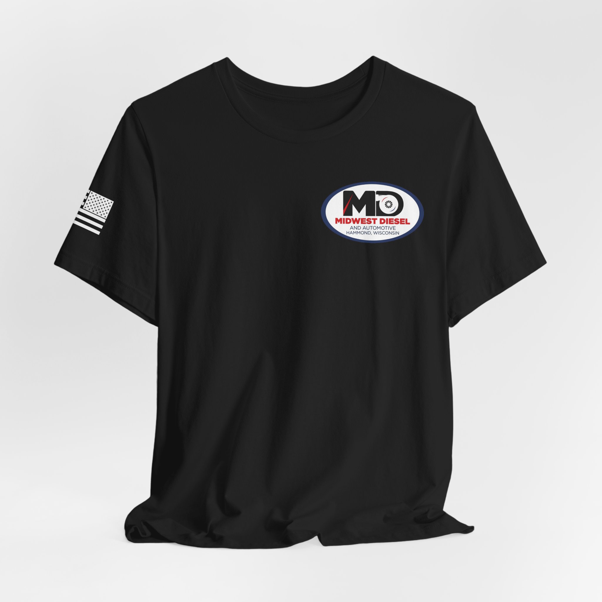 "More Torque Less Talk" Official Shop Logo Tee - Image 4
